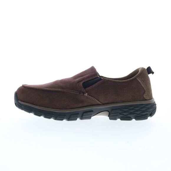 Nautilus Mens Breeze Slip-On Alloy Toe Electrical Hazard Brown Shoes (NWT) - Picture 5 of 7